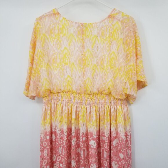 House of Harlow 1960 Ruffled Tiered Floral Maxi Dress Small Boho Festival Resort - Picture 2 of 13